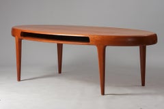 Table basse scandinave moderne, Johannes Andersen, Trensum, années 1960