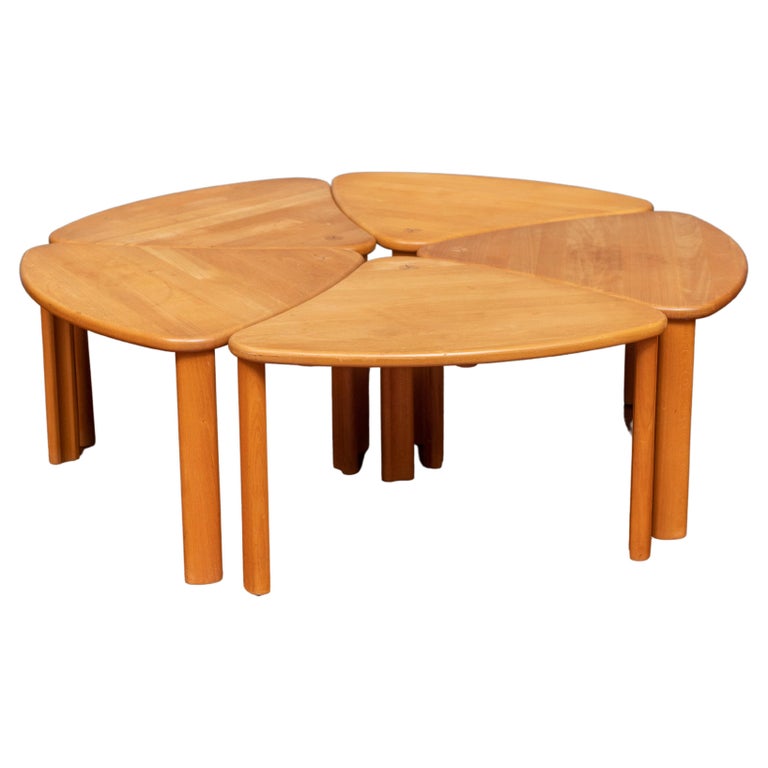 Scandinavian Modern Coffee Table or Stacking Tables For Sale