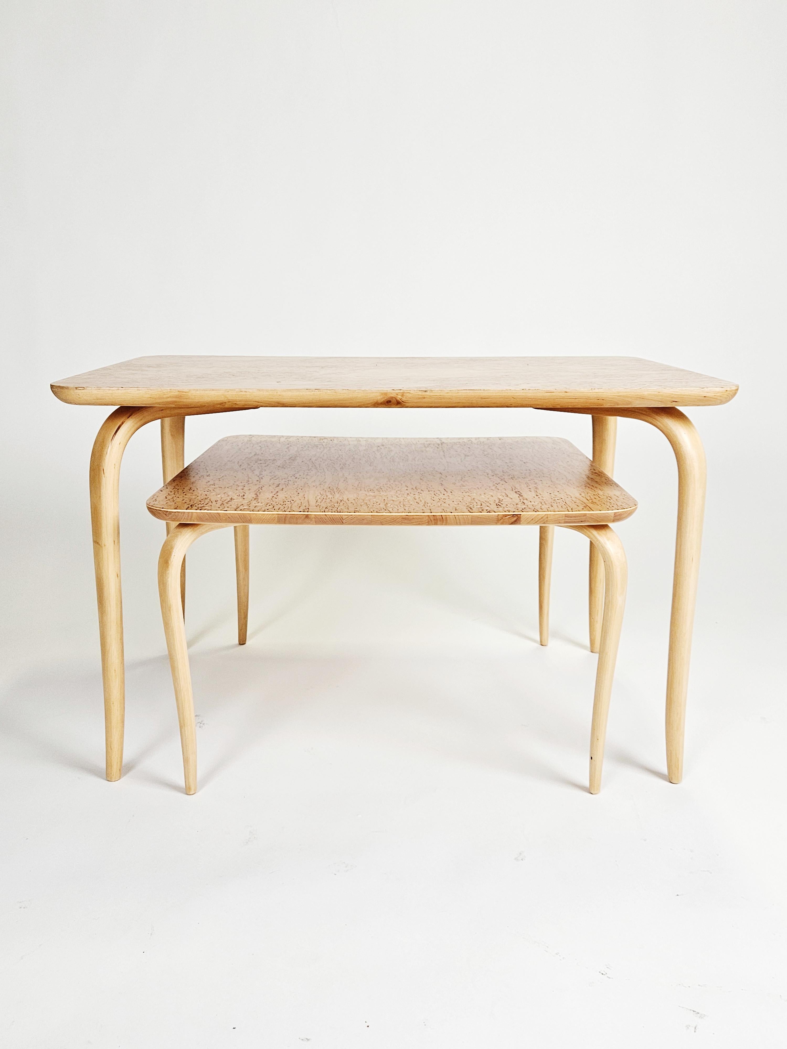 Scandinave moderne Tables basses modernes scandinaves 'Annika' par Bruno Mathsson, Suède, années 1950 en vente