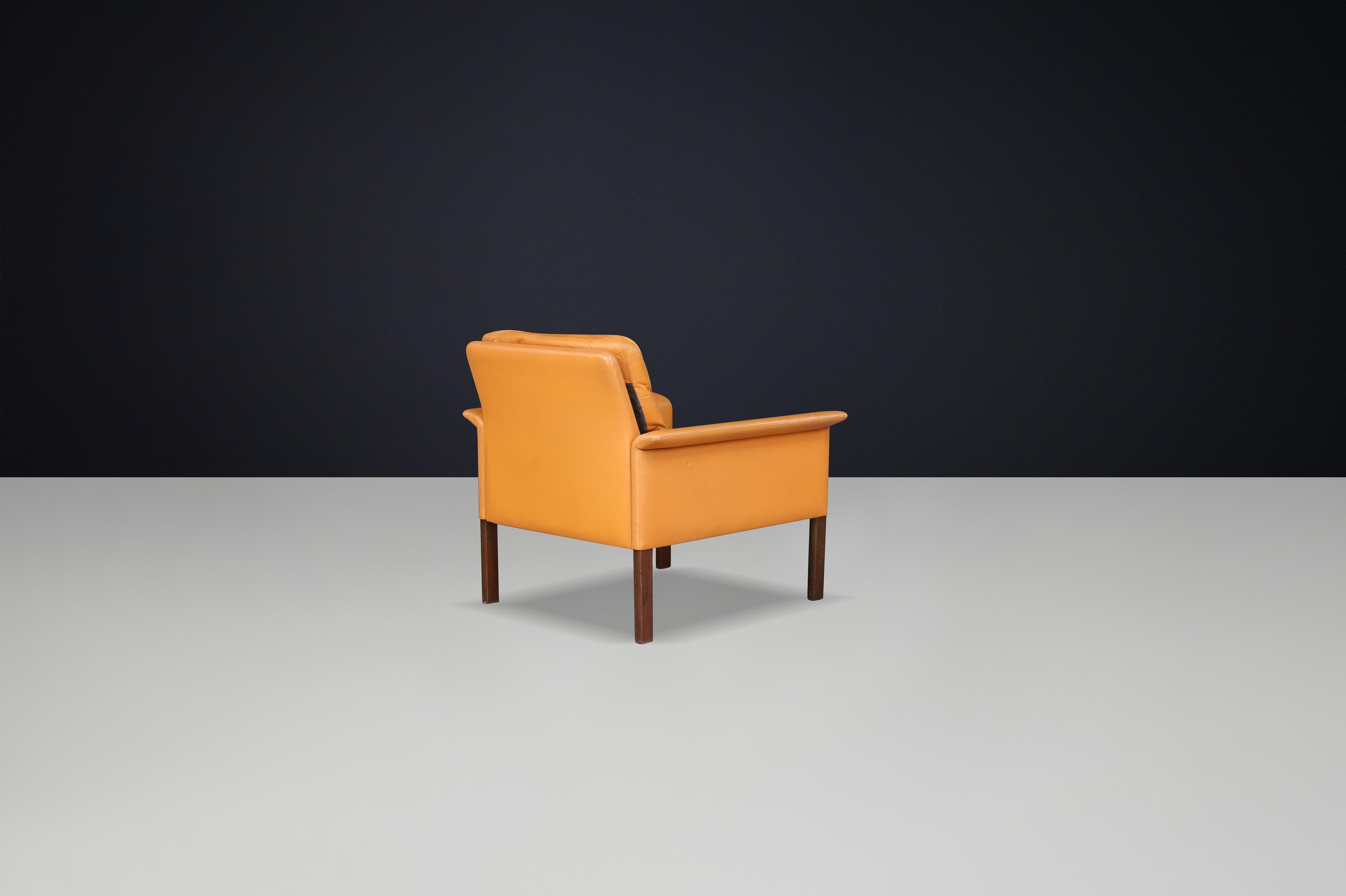 Danois Chaise longue en cuir cognac The Moderns Modernity de Hans Olsen pour CS Møbler en vente