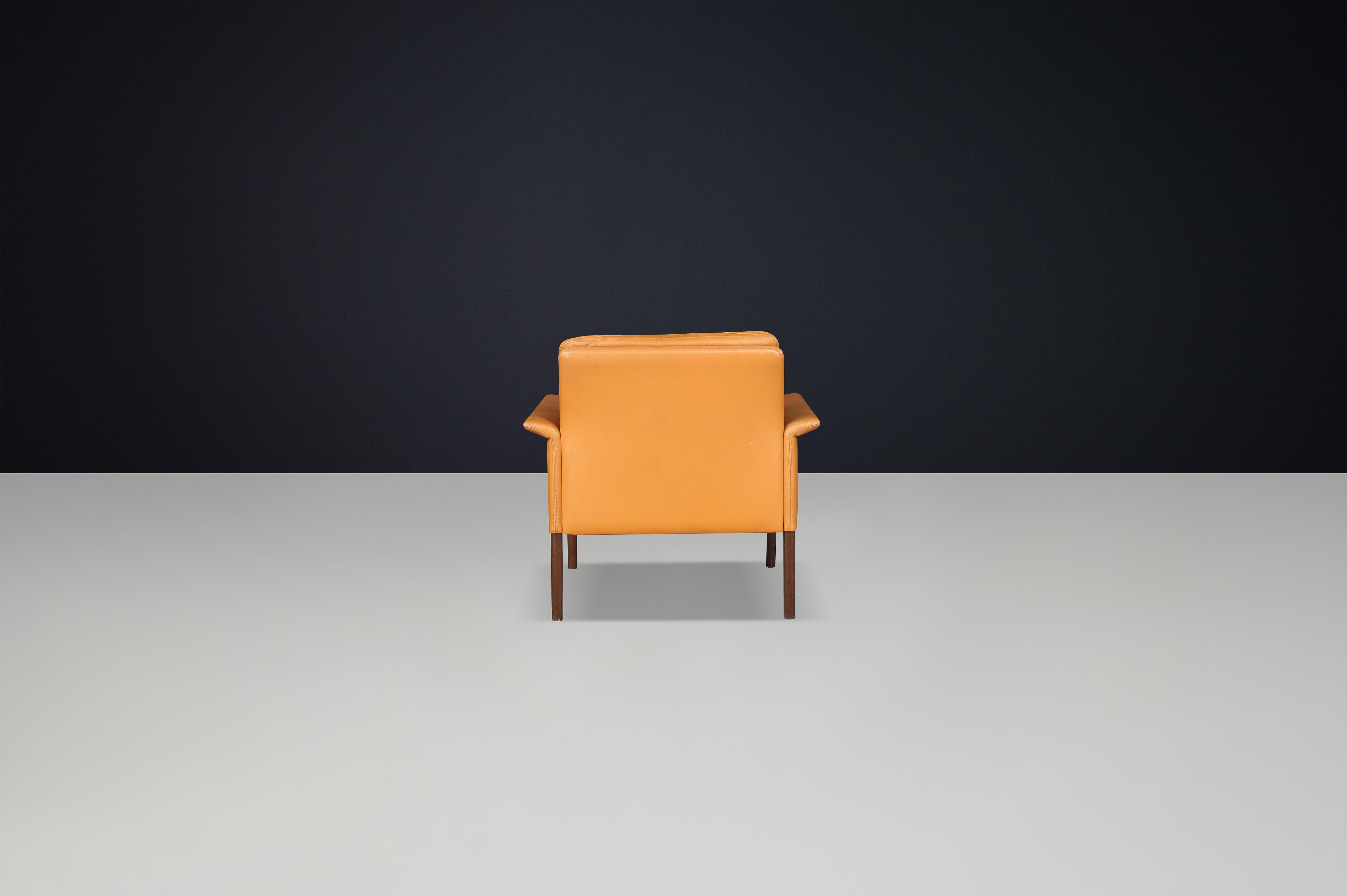 Cuir Chaise longue en cuir cognac The Moderns Modernity de Hans Olsen pour CS Møbler en vente
