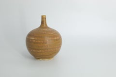 Scandinavian Modern Collectible Small Spherical Stoneware Vase by Gunnar Borg