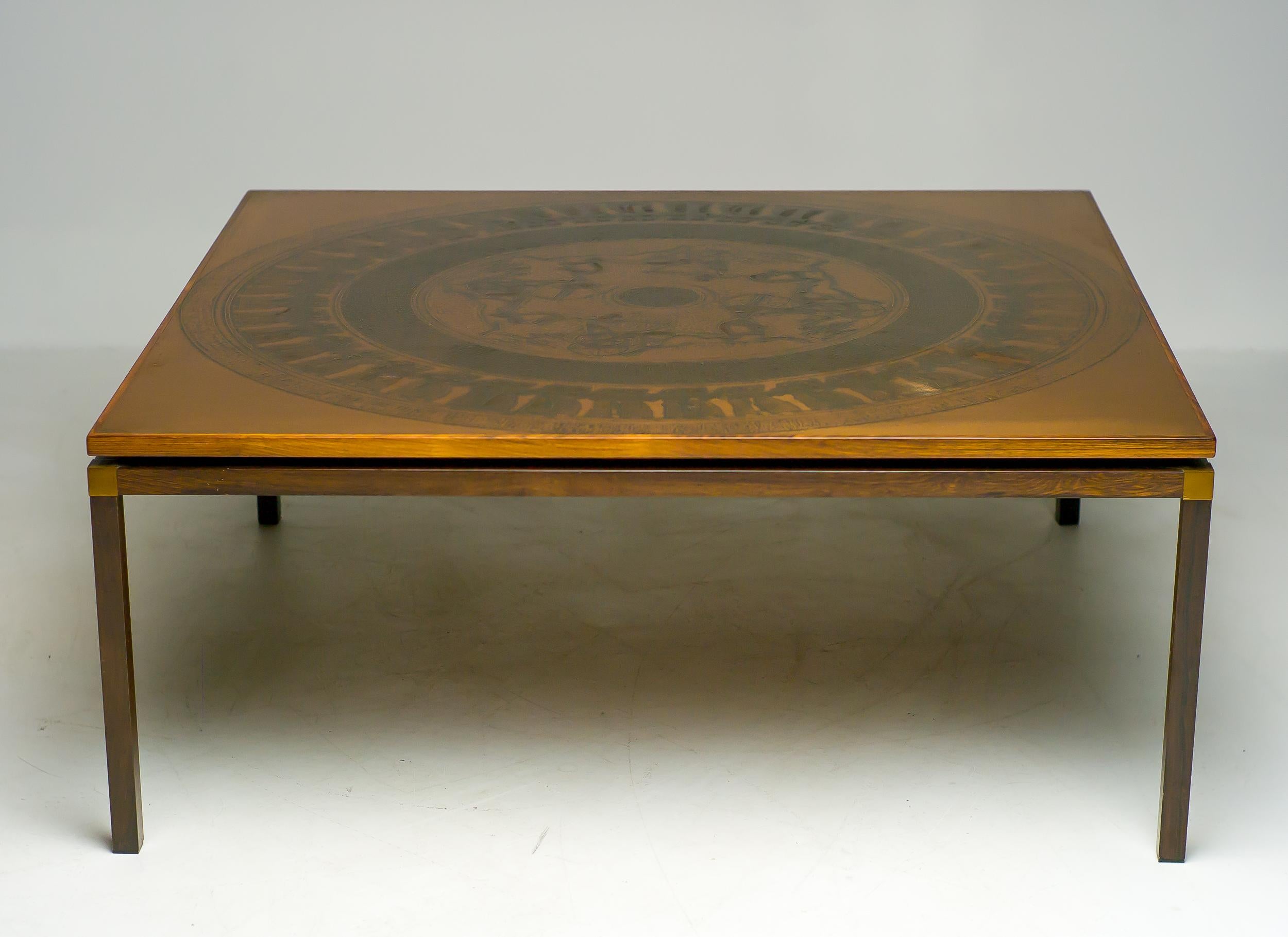 Cuivre Table basse moderne scandinave Circus Maximus en vente