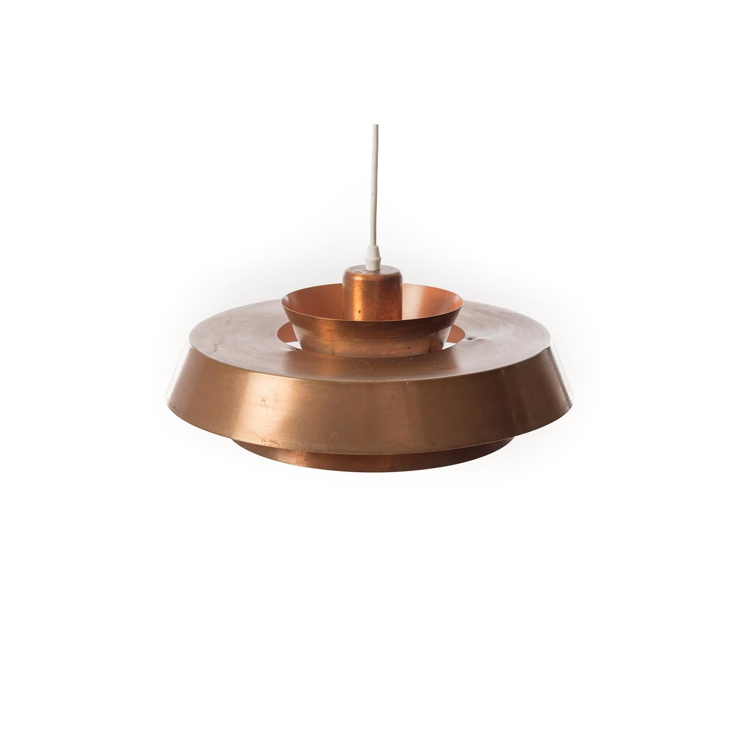 modern copper pendant light