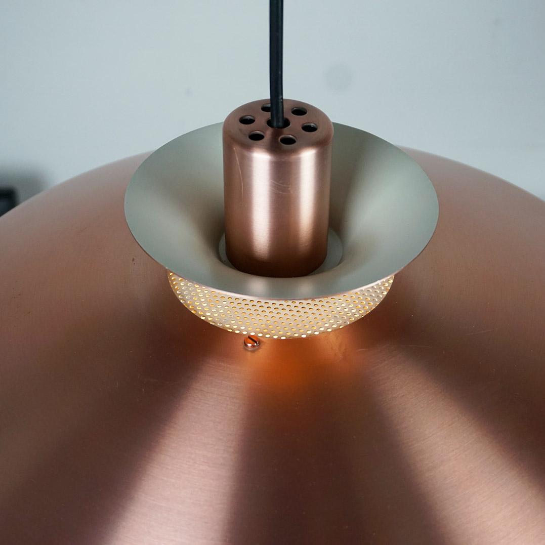 Mid-20th Century Scandinavian Modern Copper Pendant Lamp by Jeka Denmark