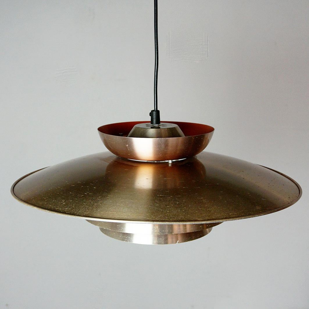 Scandinavian Modern Copper Pendant Lamp Denmark 3