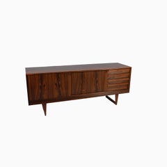 Scandinavian Modern Credenza with Sled Base by Kurt Ostervig