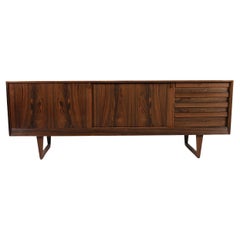 Scandinavian Modern Credenza with Sled Base by Kurt Ostervig