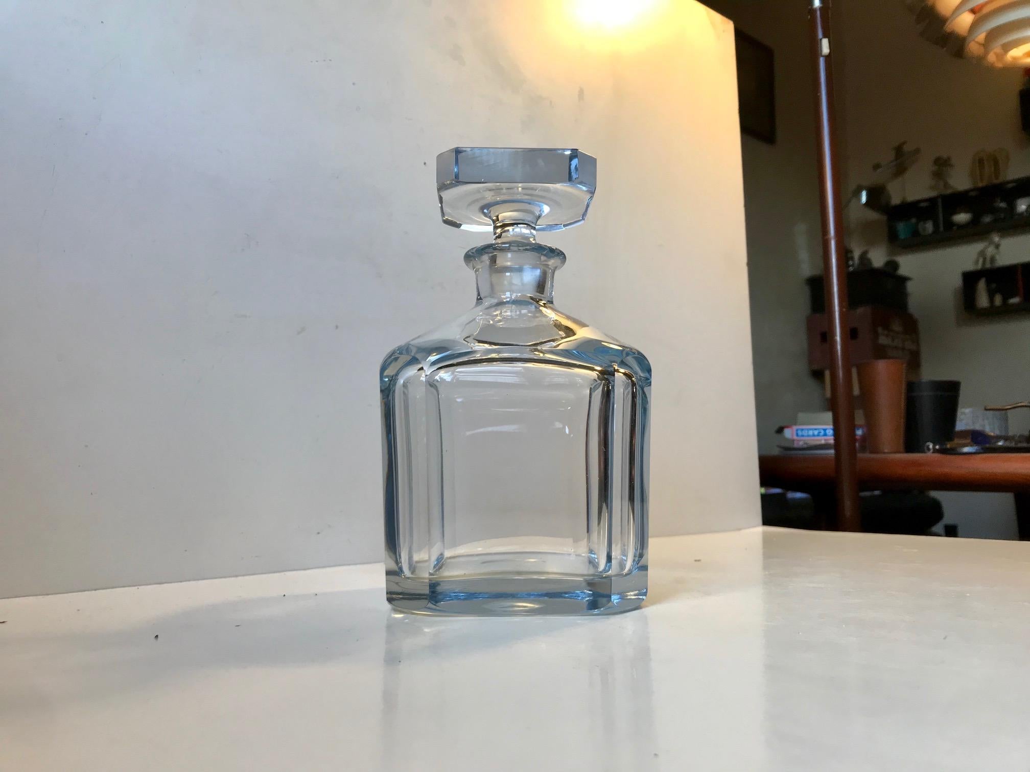 Scandinavian Modern Crystal Decanter by Strömbergshyttan, 1950s 1