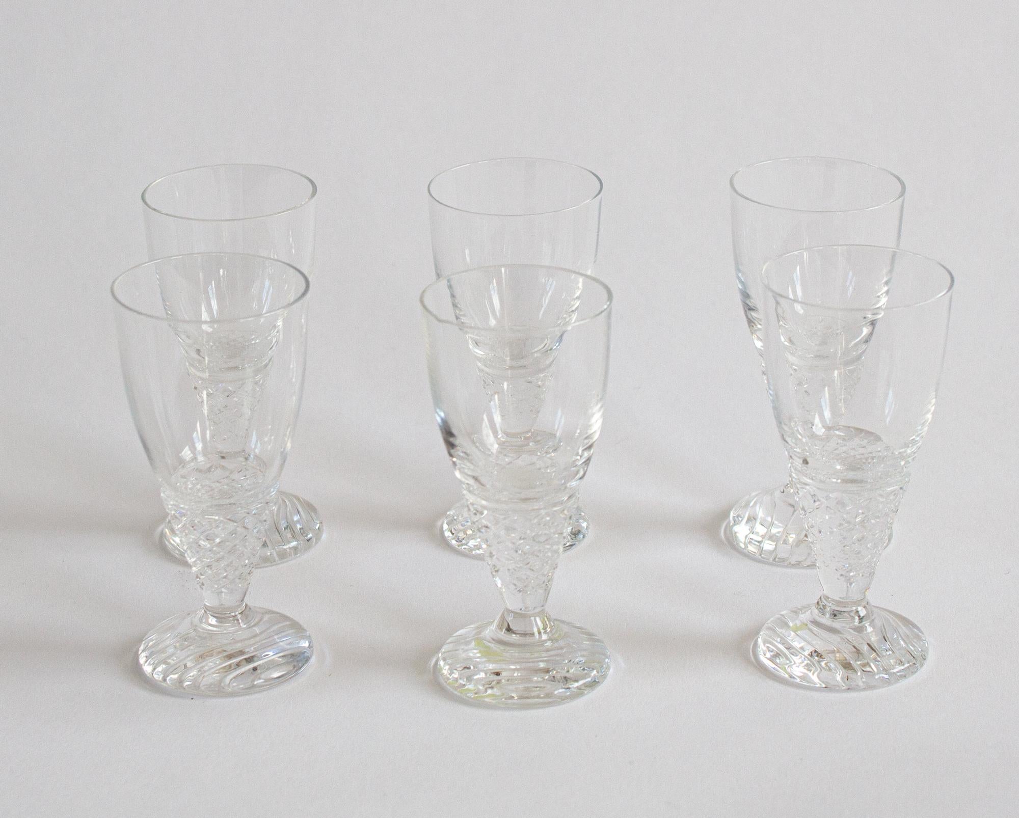 Mid-20th Century Scandinavian Modern Crystal Glass Designed by Ingeborg Lundin for Orrefors, 1959