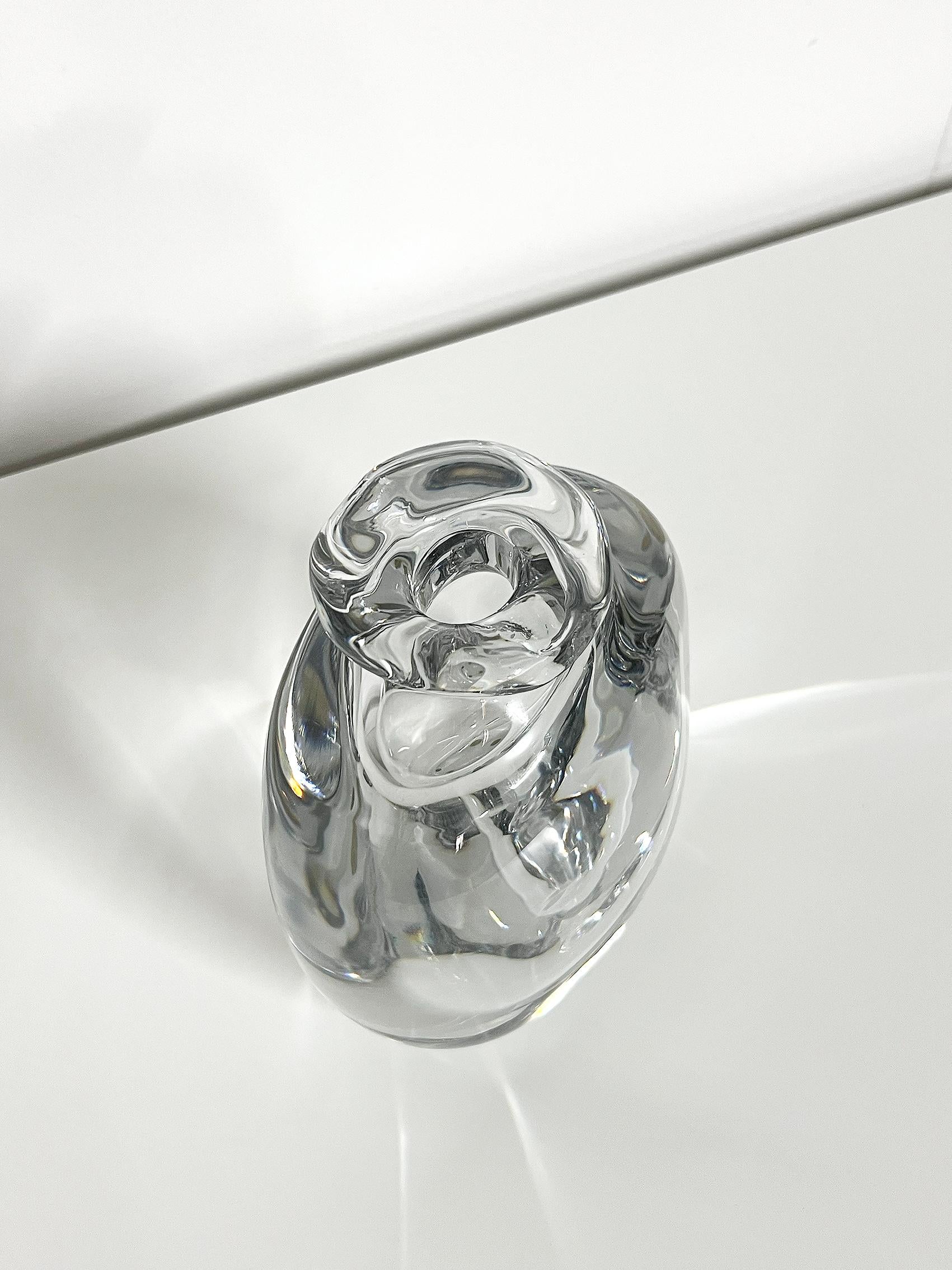 Scandinavian Modern Crystal Vase by Göran Wärff, Kosta ca 1978-1980 In Good Condition For Sale In Örebro, SE