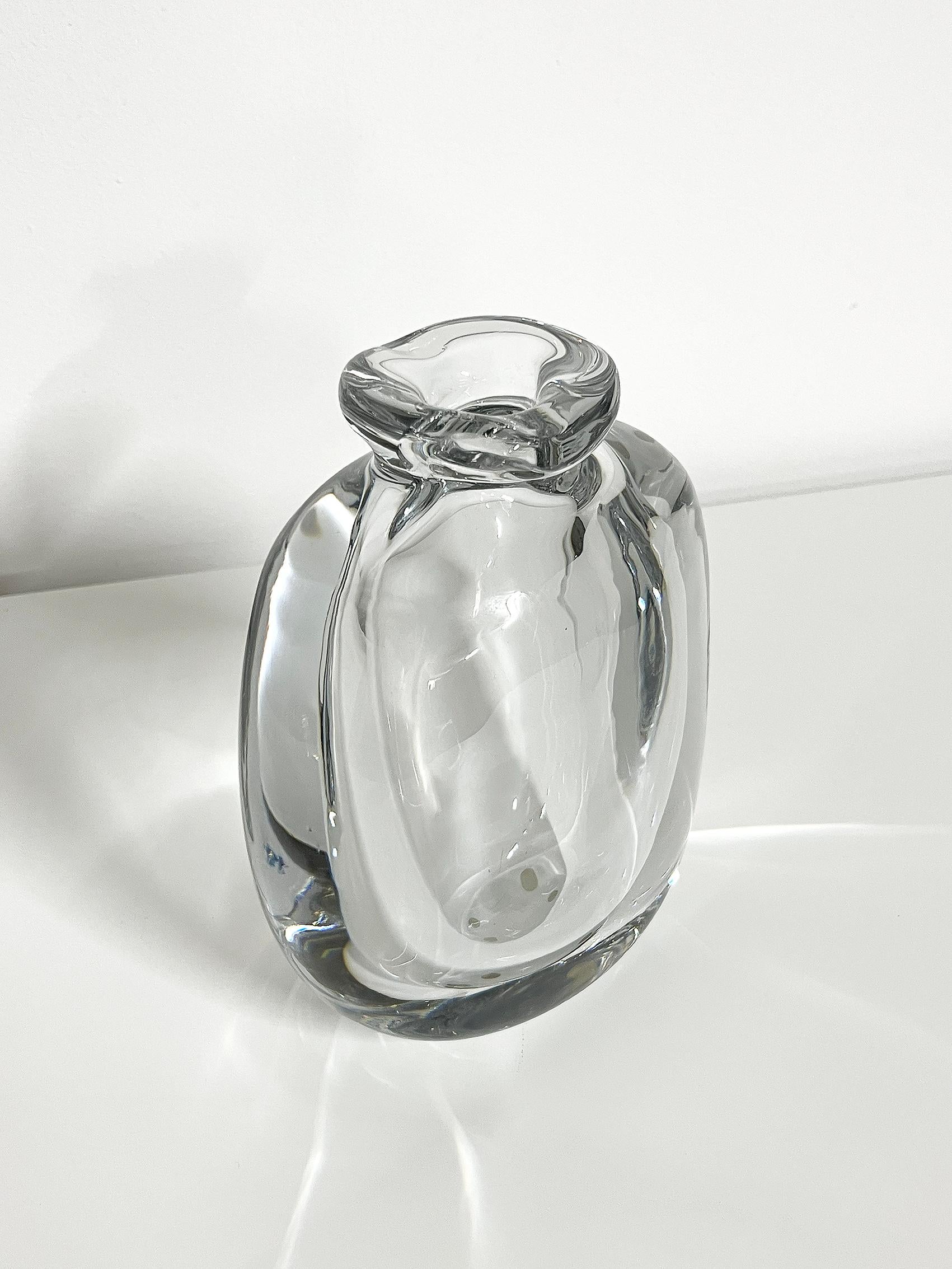 Scandinavian Modern Crystal Vase by Göran Wärff, Kosta ca 1978-1980 For Sale 1
