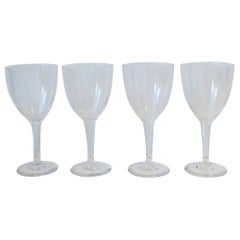 Scandinavian Modern Crystal Wine Glasses by Kosta Boda Sweden, Set of 4