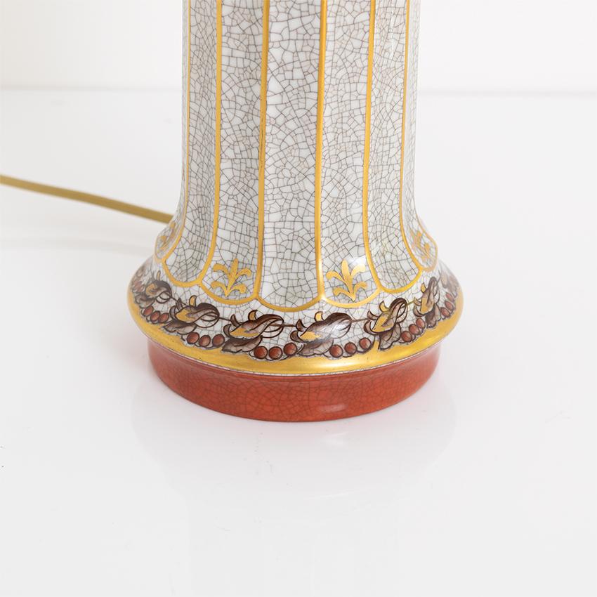 Scandinavian Modern Dahl-Jensen, Danish Art Deco Porcelain Lamps 1