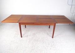 Scandinavian Modern Danish Draw-Leaf Table by Skovby
