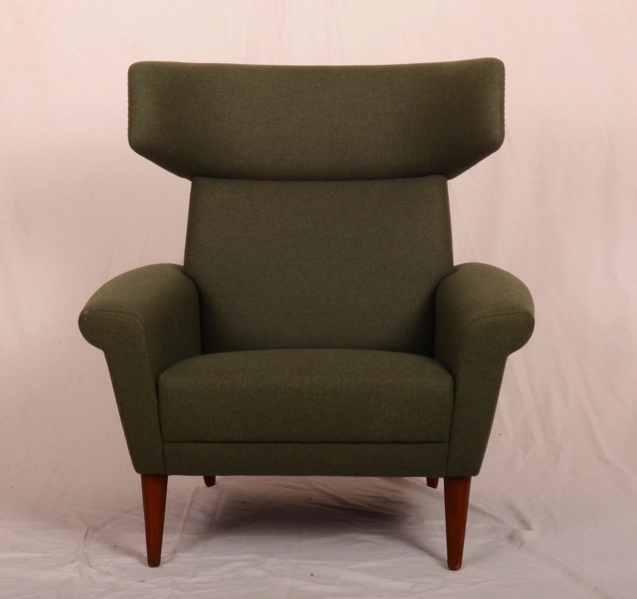 Scandinavian Modern Danish Lounge Chair Ox-Chair By Fredericia Møbler For Sale 12
