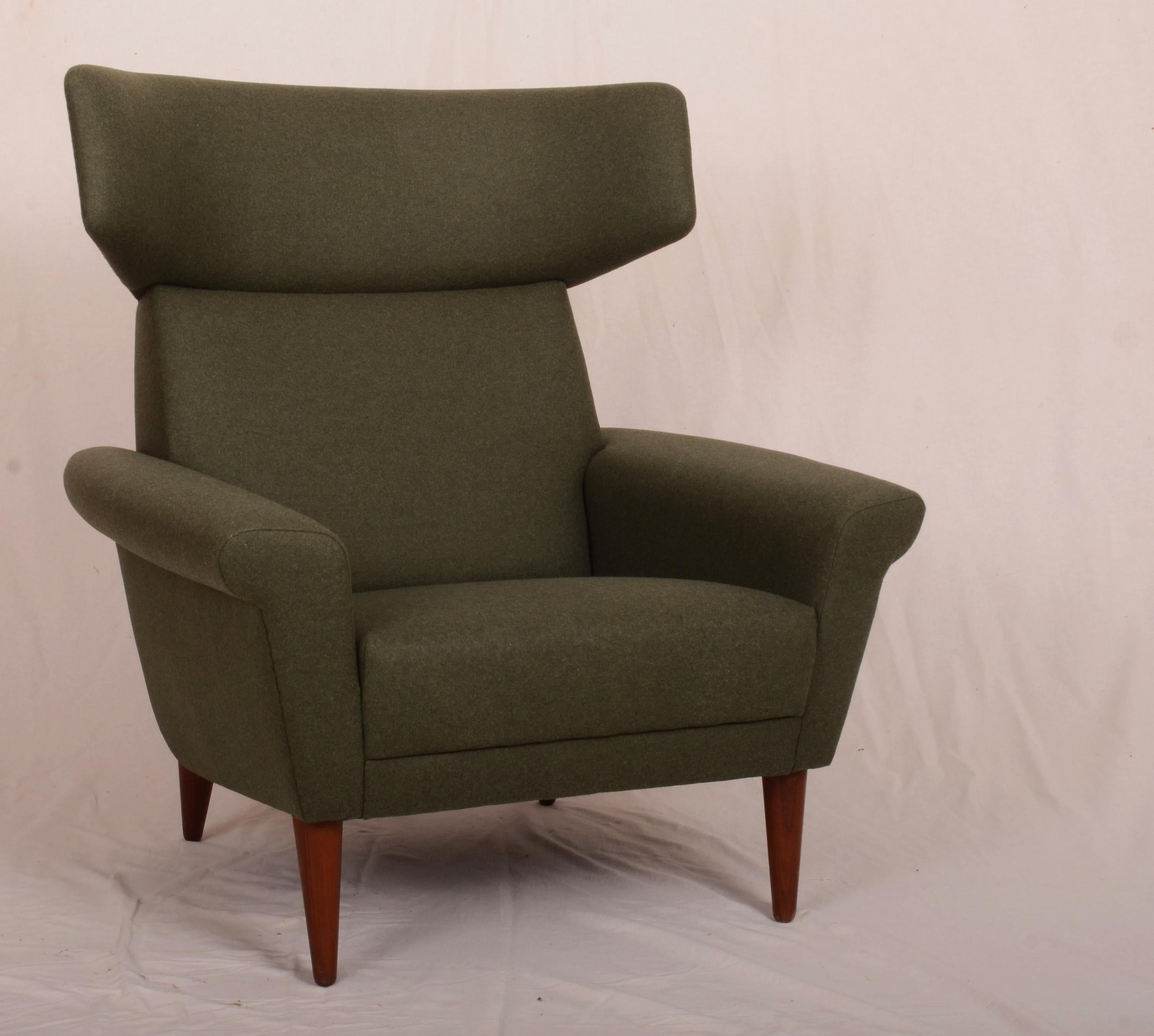 Scandinavian Modern Danish Lounge Chair Ox-Chair By Fredericia Møbler In Good Condition For Sale In Vienna, AT