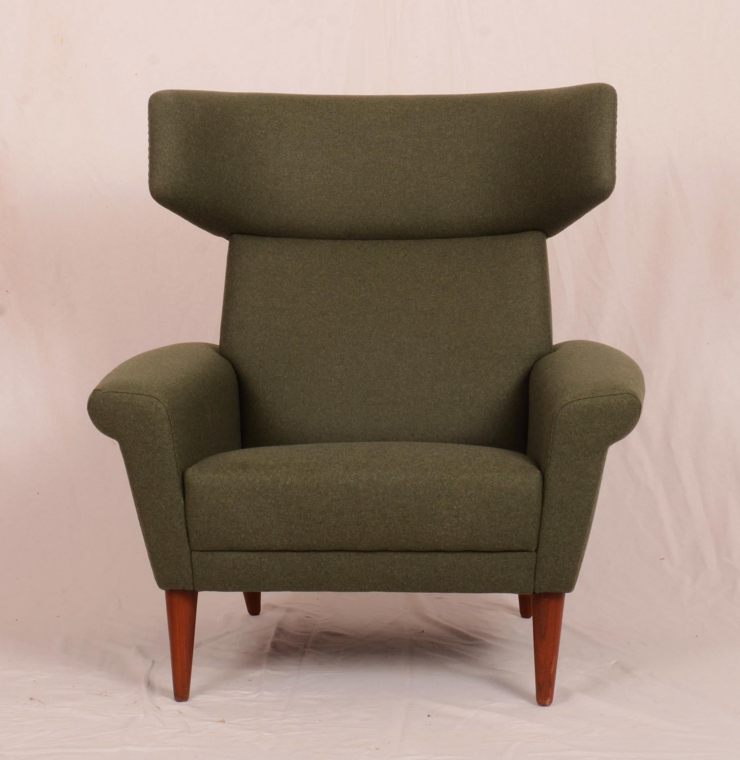Scandinavian Modern Danish Lounge Chair Ox-Chair By Fredericia Møbler For Sale 1
