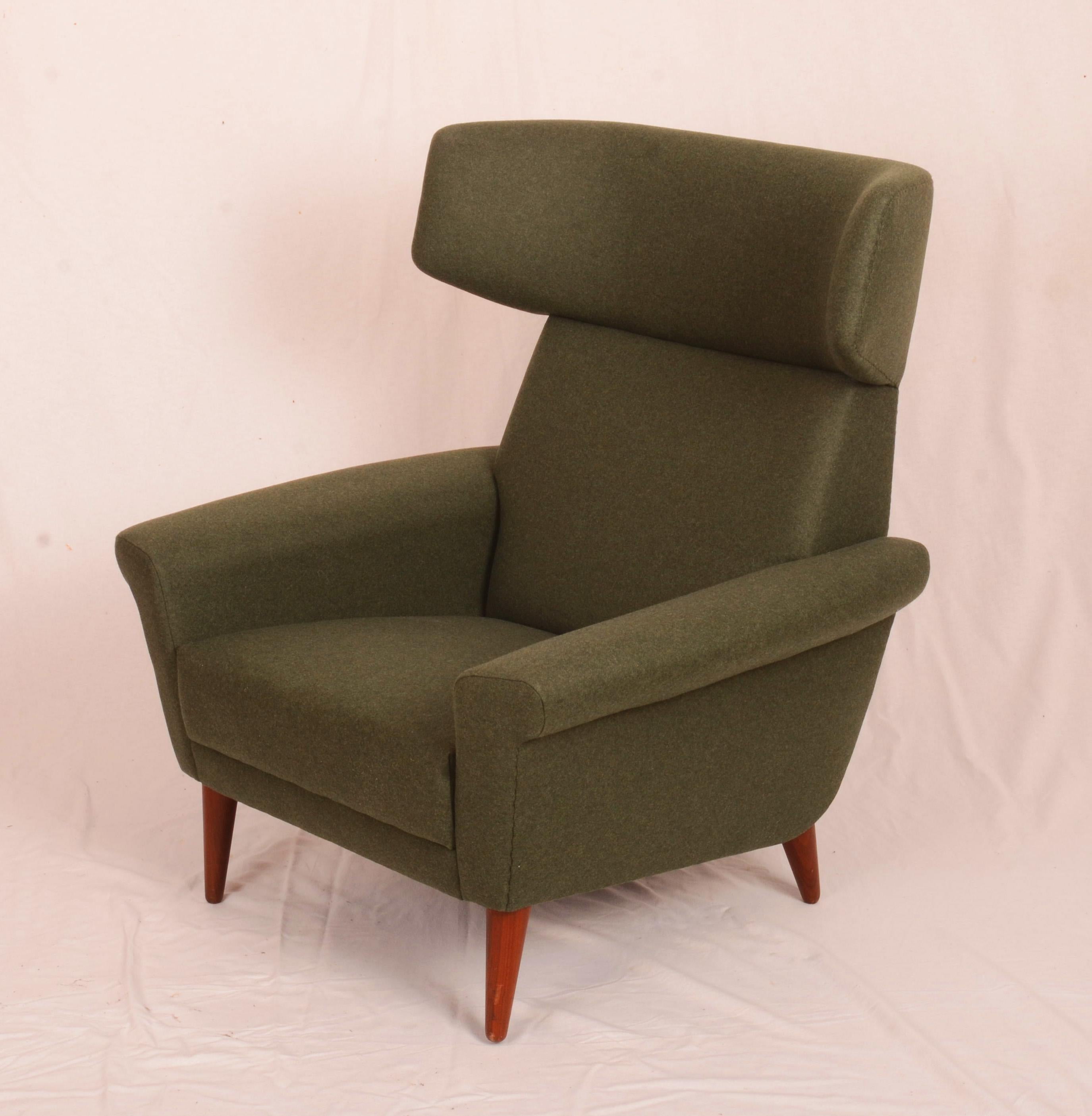 Scandinavian Modern Danish Lounge Chair Ox-Chair By Fredericia Møbler For Sale 2