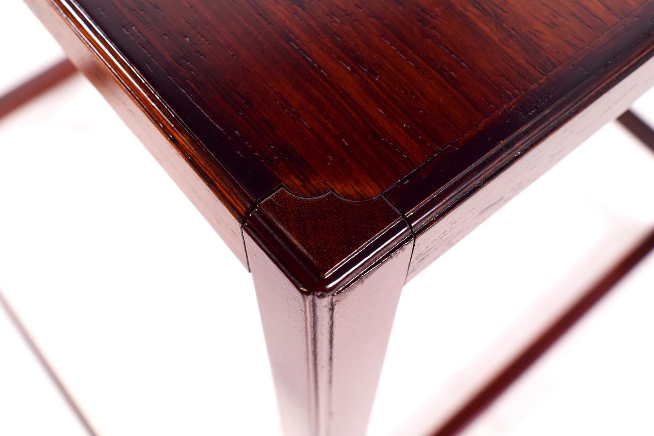 Scandinavian Modern Danish Nesting Tables in Rosewood 3