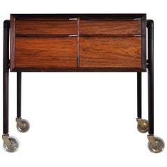 Scandinavian Modern Danish Rosewood Sewing Table, 1960s