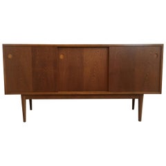 Vintage Scandinavian Modern Danish Sideboard, 1960 / Massive Oak