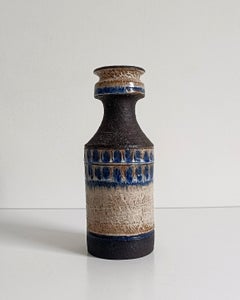 Mid-20th Century Scandinavian Chamotte Vase, Handmade Ceramic