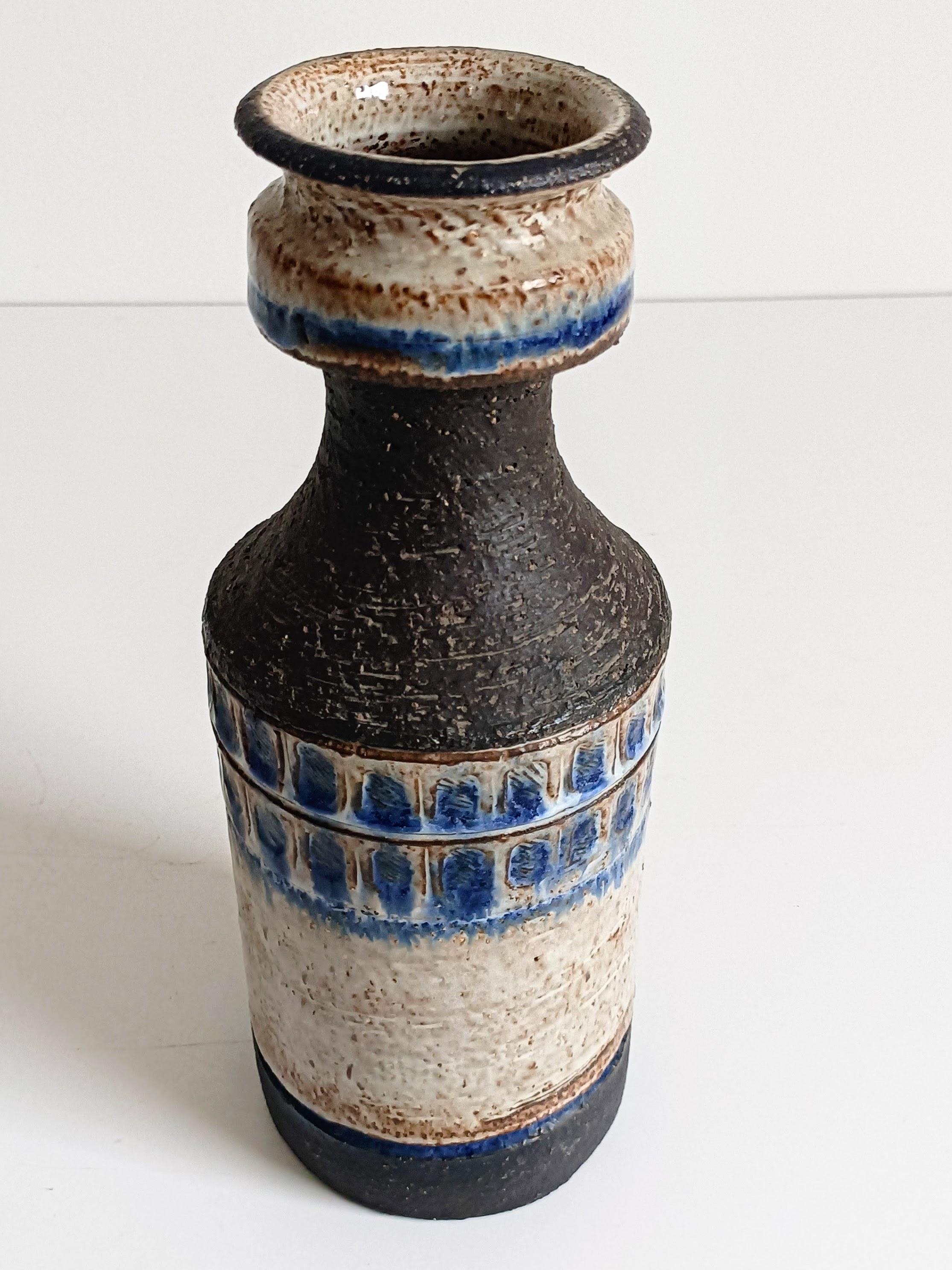 Scandinavian Modern Danish Studio Pottery Large Ceramic Vase For Sale 1
