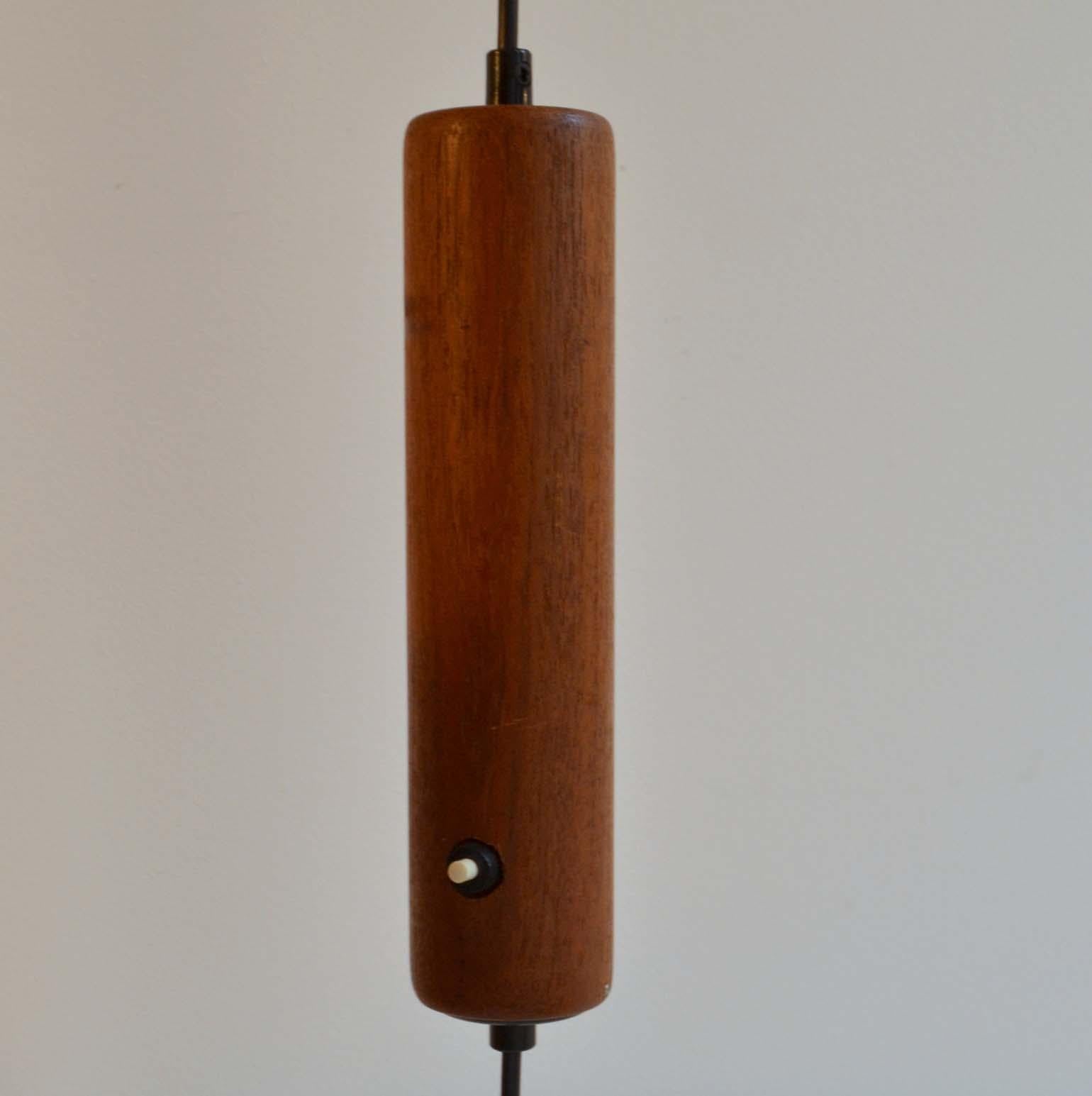 Late 20th Century Scandinavian Modern Danish Teak Counter Balance Floor Lamp