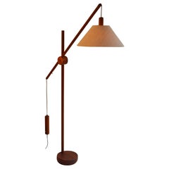 Scandinavian Modern Danish Teak Counter Balance Floor Lamp