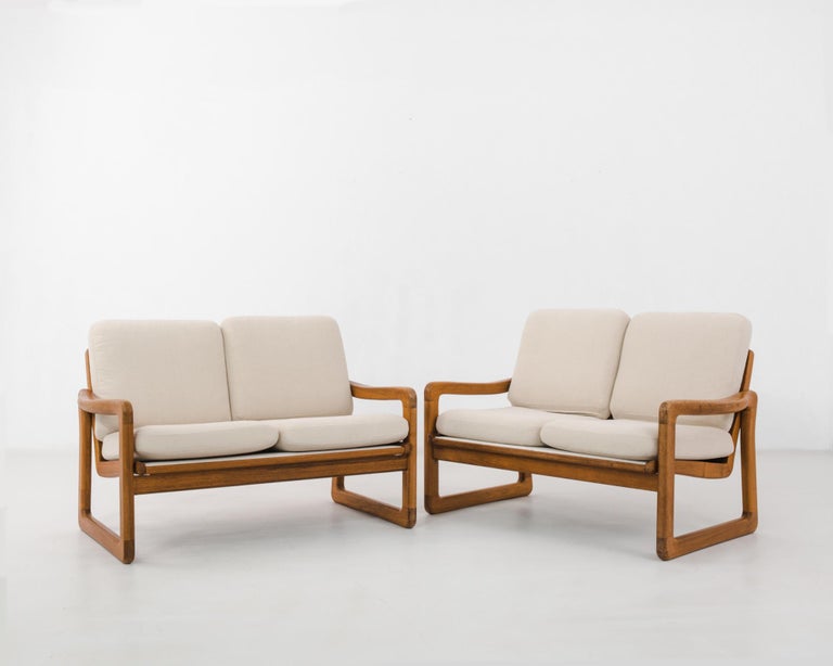 Scandinavian Modern Danish Teak Sofas, a Pair For Sale at 1stDibs