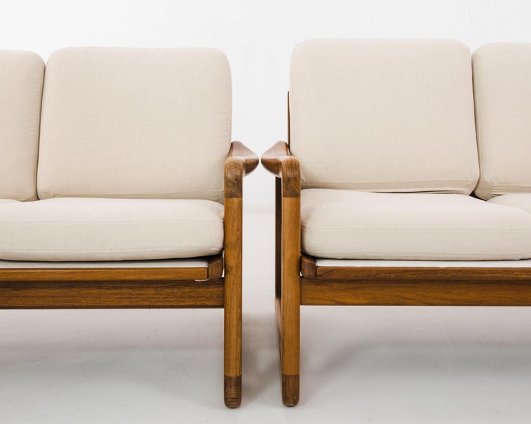 Scandinavian Modern Danish Teak Sofas, a Pair For Sale at 1stDibs
