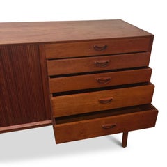 Scandinavian Modern Dansk Peter Hvidt Orla Mølgaard Nielsen Tambour Sideboard