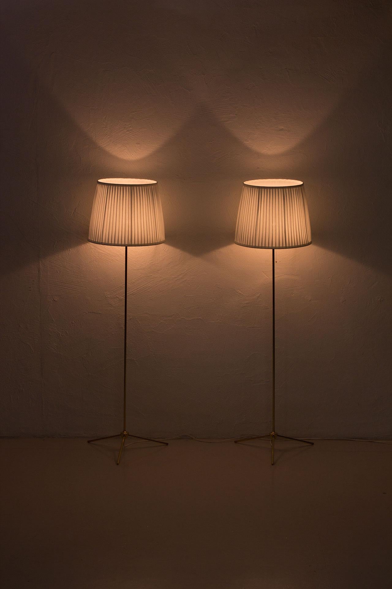 Scandinavian Modern Design Brass Floor Lamps 