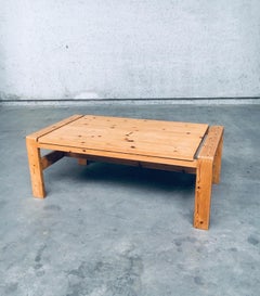 Scandinavian Modern Design Solid Pine Coffee Table, Denmark 1970's