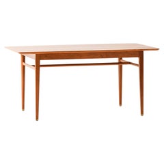 Scandinavian Modern Desk in Brass and Teak by Axel Larsson, 1959