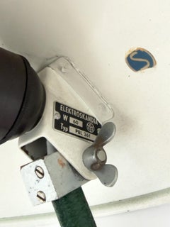 Scandinavian Modern Desk Lamp in Textured Green Lacquer, Sweden, 1940s