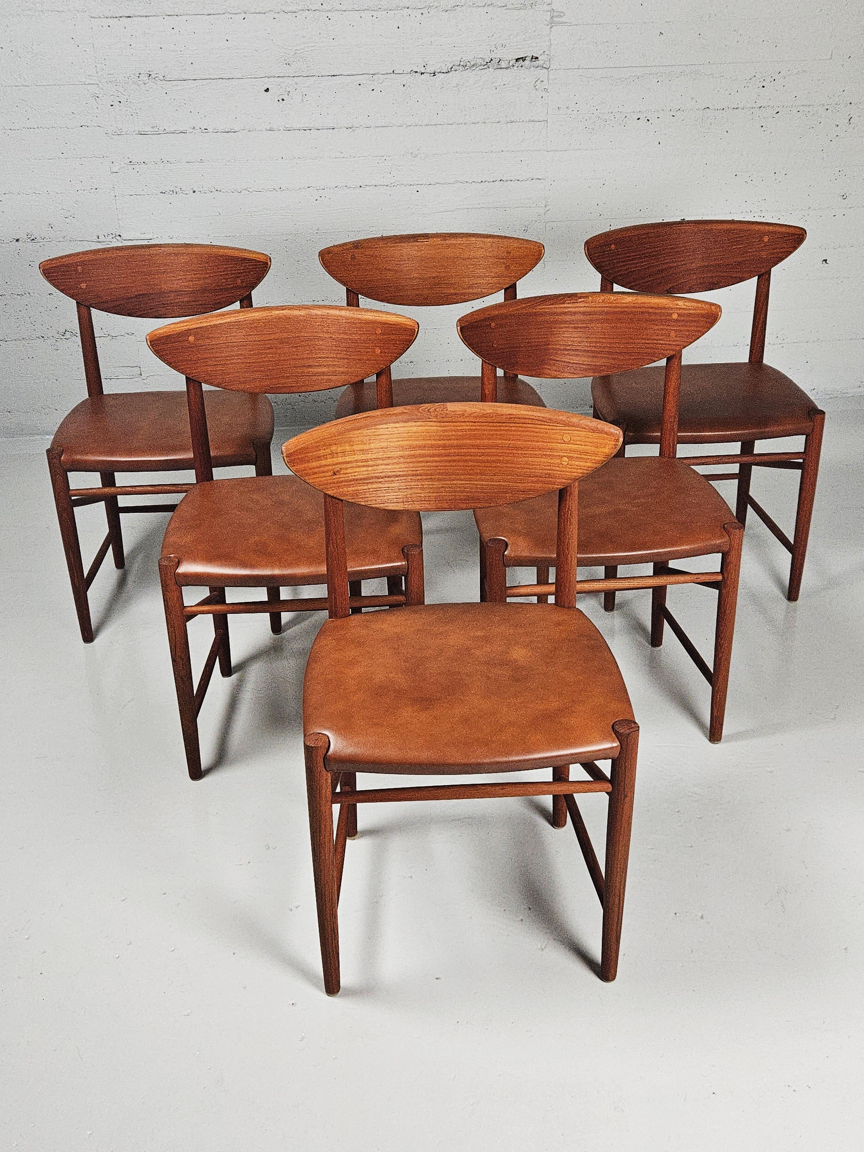Scandinavian Modern Scandinavian modern dining chair by Peter Hvidt, Denmark, 1950s For Sale