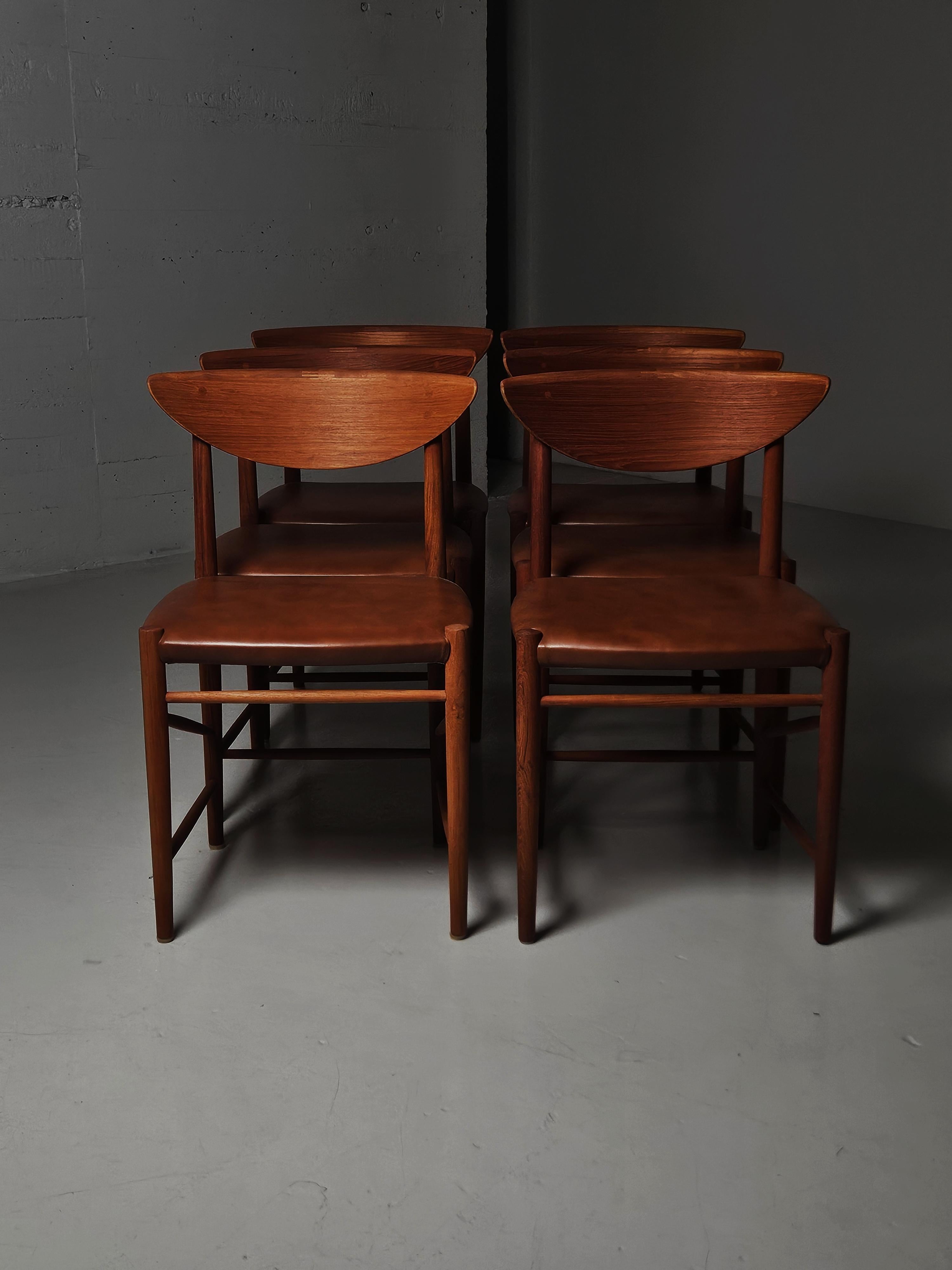 Scandinavo moderno Sedia da pranzo moderna scandinava di Peter Hvidt, Danimarca, anni '50 in vendita
