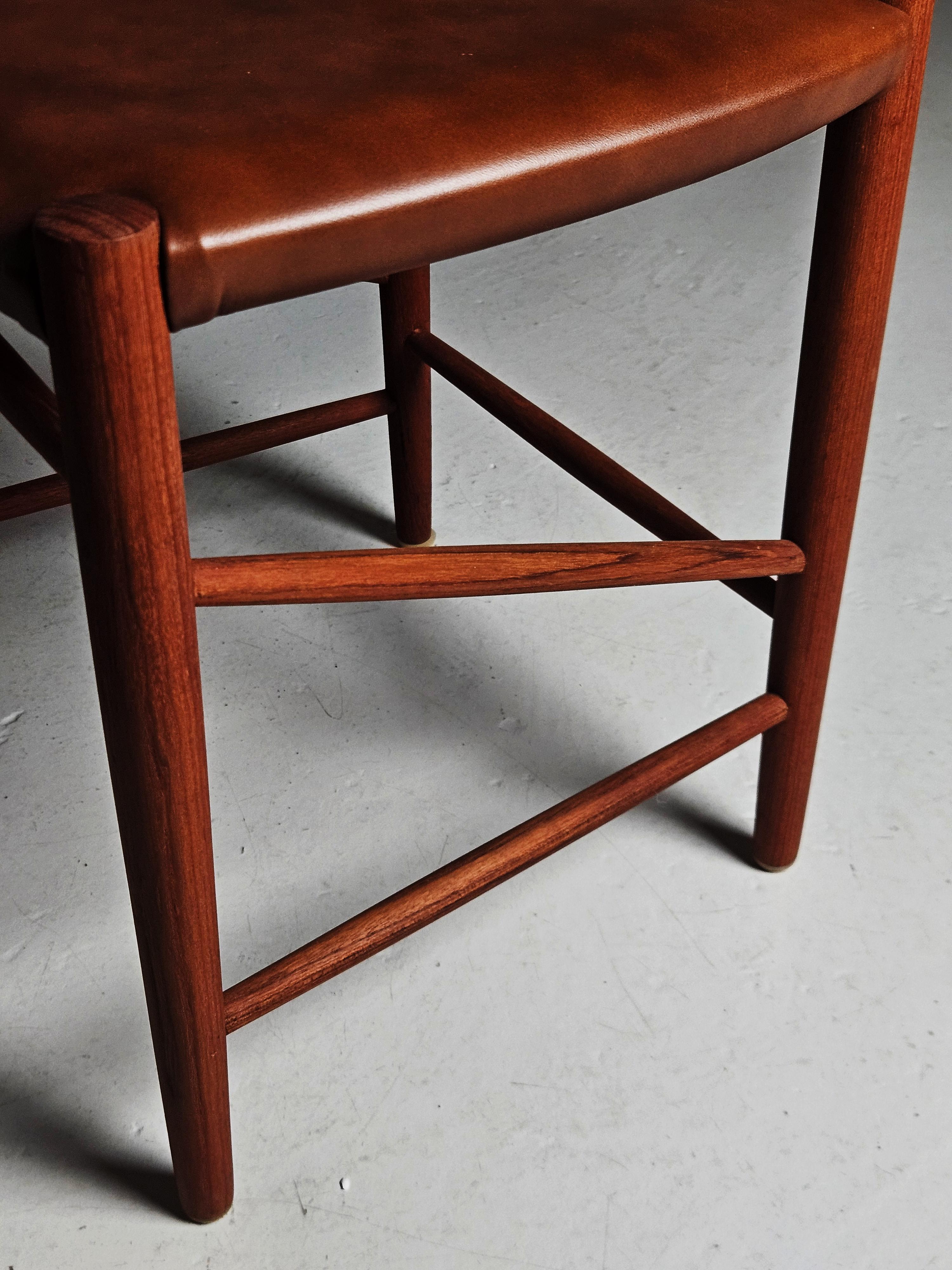 Sedia da pranzo moderna scandinava di Peter Hvidt, Danimarca, anni '50 in vendita 2