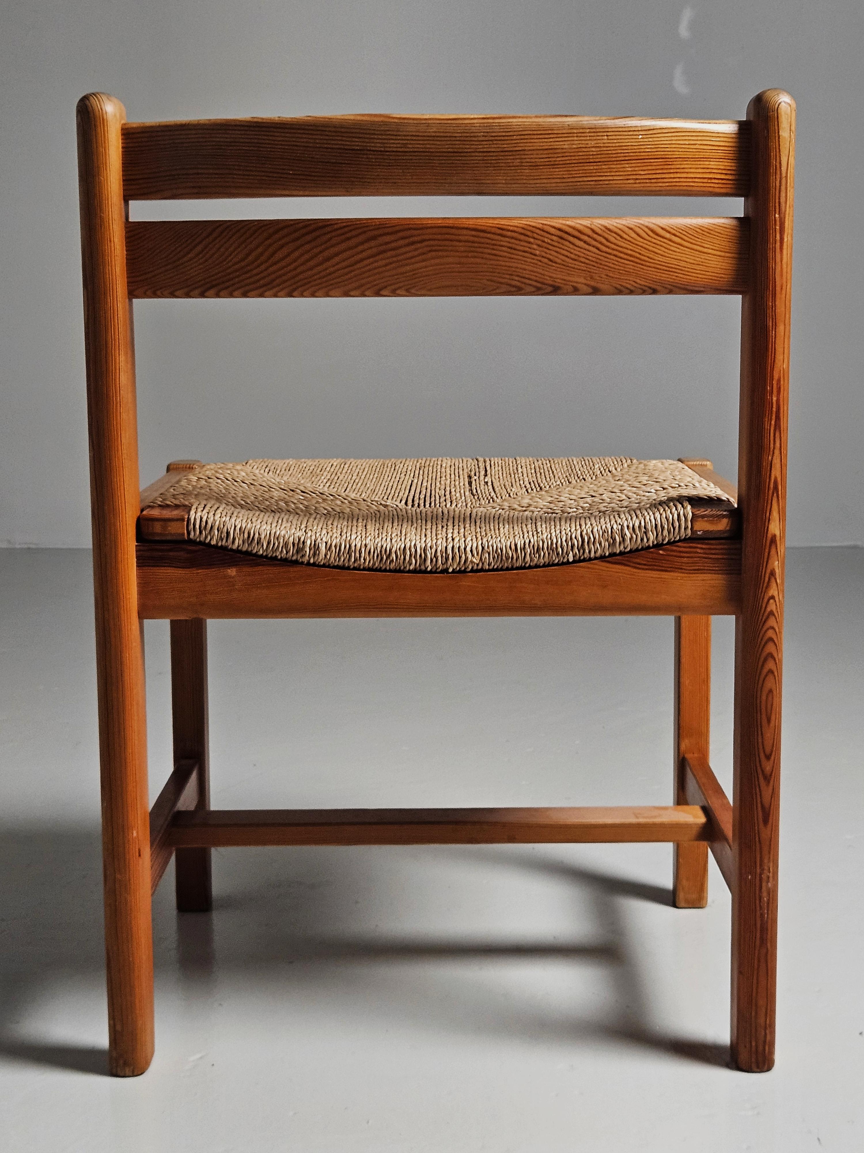 20th Century Scandinavian modern dining chairs 'Asserbo' by Børge Mogensen, Sweden, 1960s  For Sale