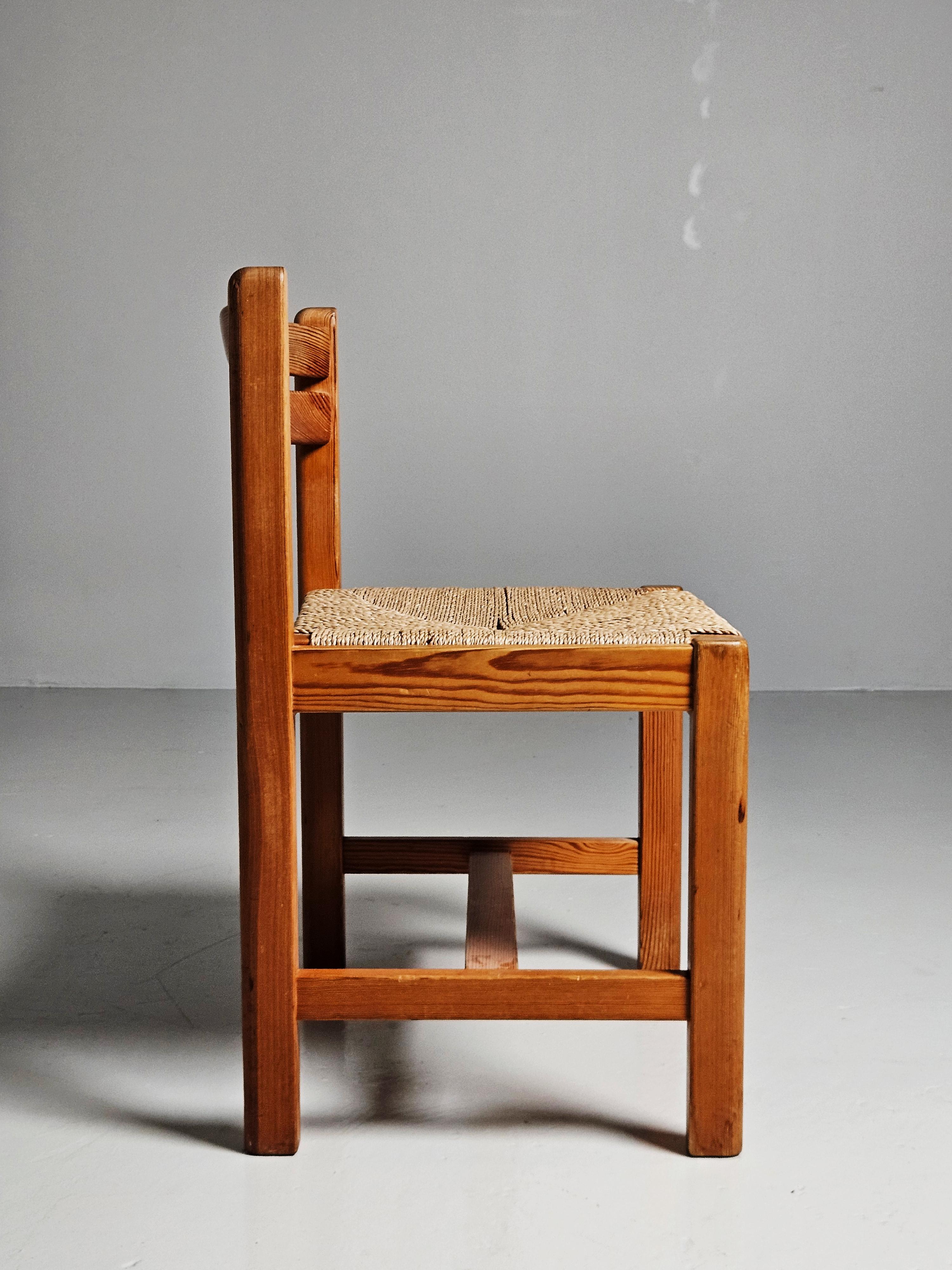 Scandinavian modern dining chairs 'Asserbo' by Børge Mogensen, Sweden, 1960s  For Sale 1
