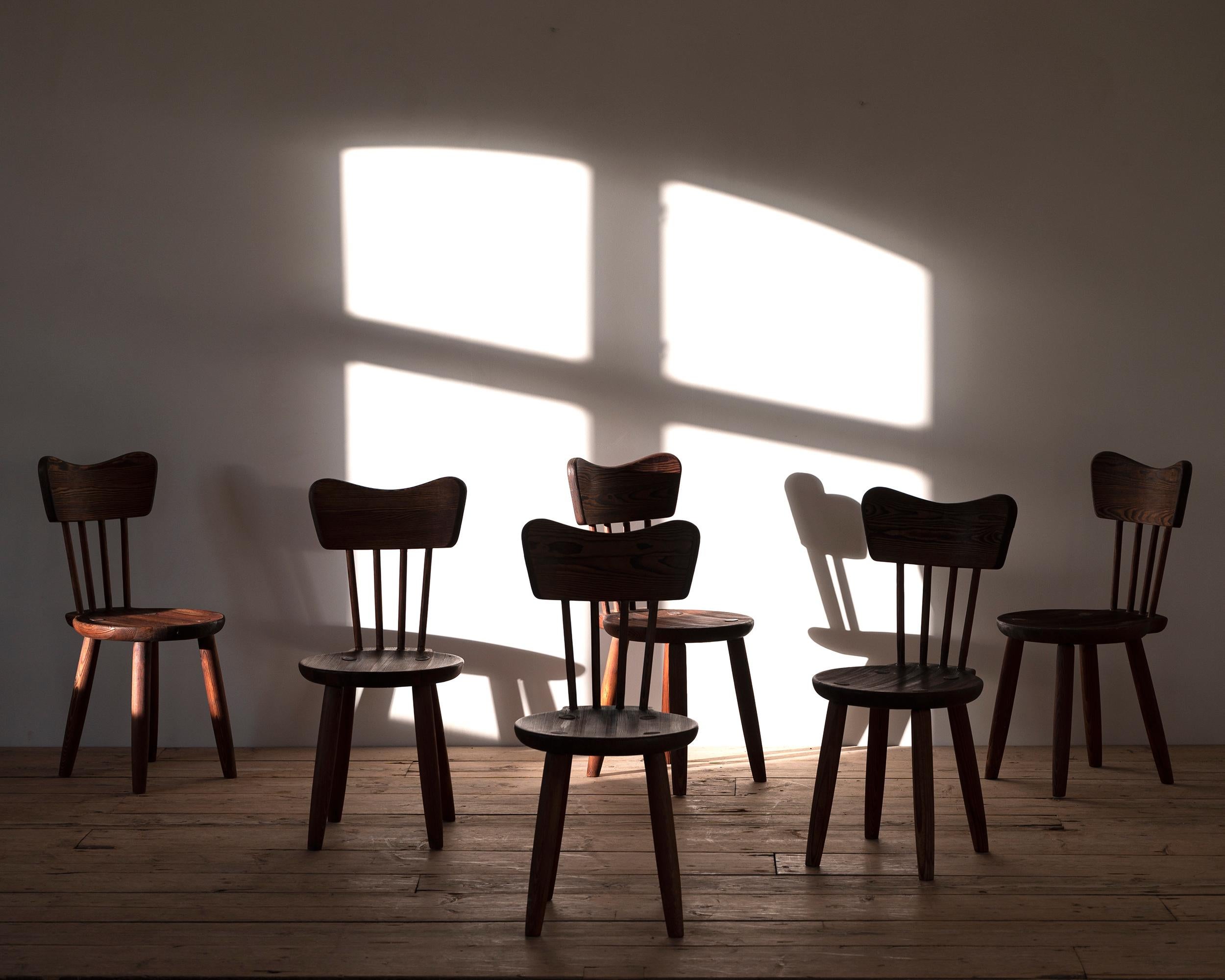 Chaises de salle à manger scandinaves modernes de Torsten Claeson en vente 3