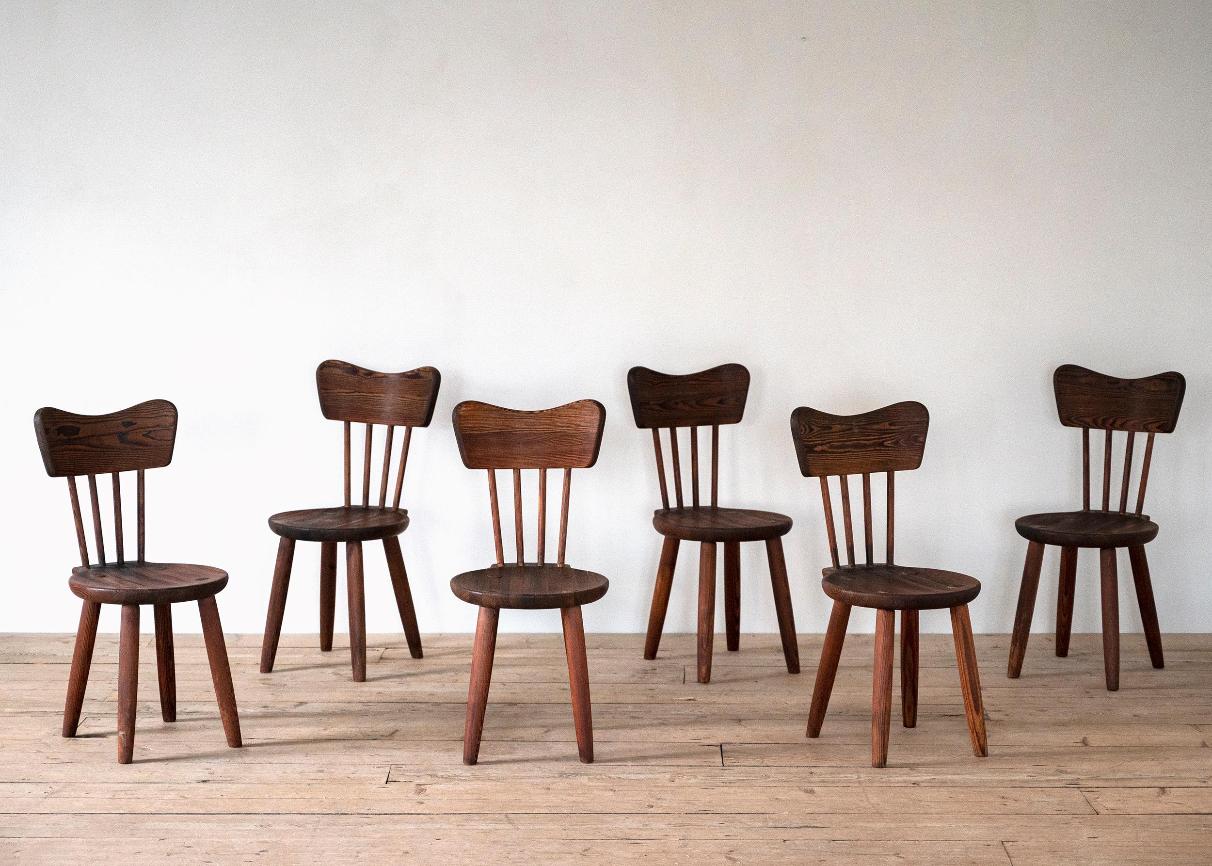 Scandinavian Modern Dining Chairs By Torsten Claeson In Good Condition For Sale In Mjöhult, SE