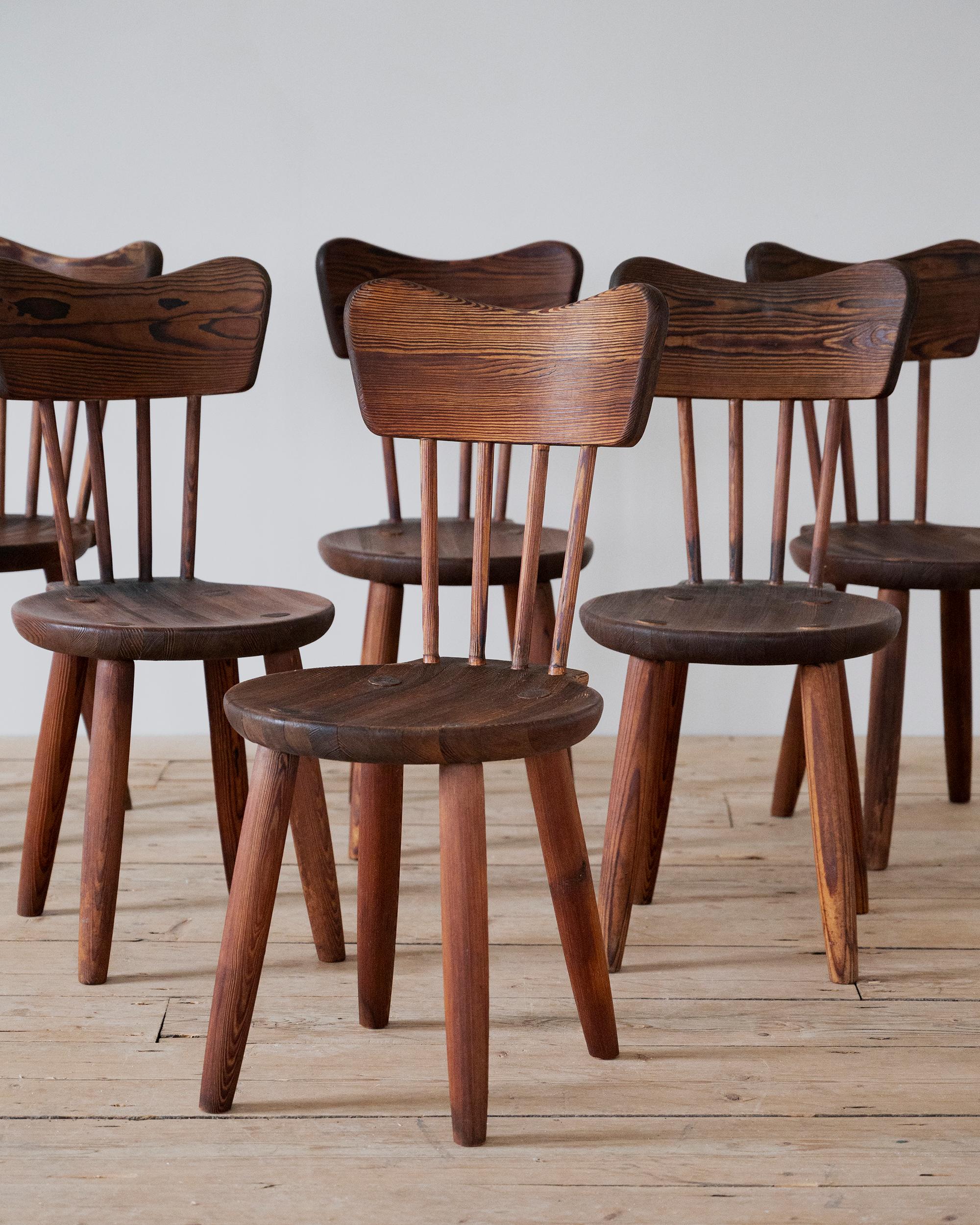Chaises de salle à manger scandinaves modernes de Torsten Claeson en vente 2
