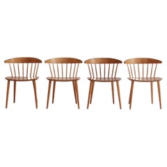 Scandinavian Modern Dining Chairs "J104" by Jørgen Bækmark for FDB-Møbler, 1970s