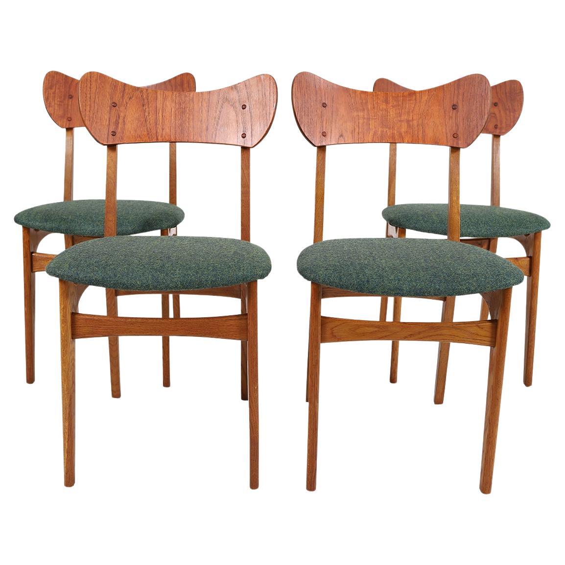 Scandinavian Modern Dining Chairs Teak & Oak