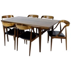 Scandinavian Modern Dining Set in Teak by Johannes Andersen for Uldum Møbler Scandinavian Modern Dining Set in Teak by Johannes Andersen for Uldum Møbler