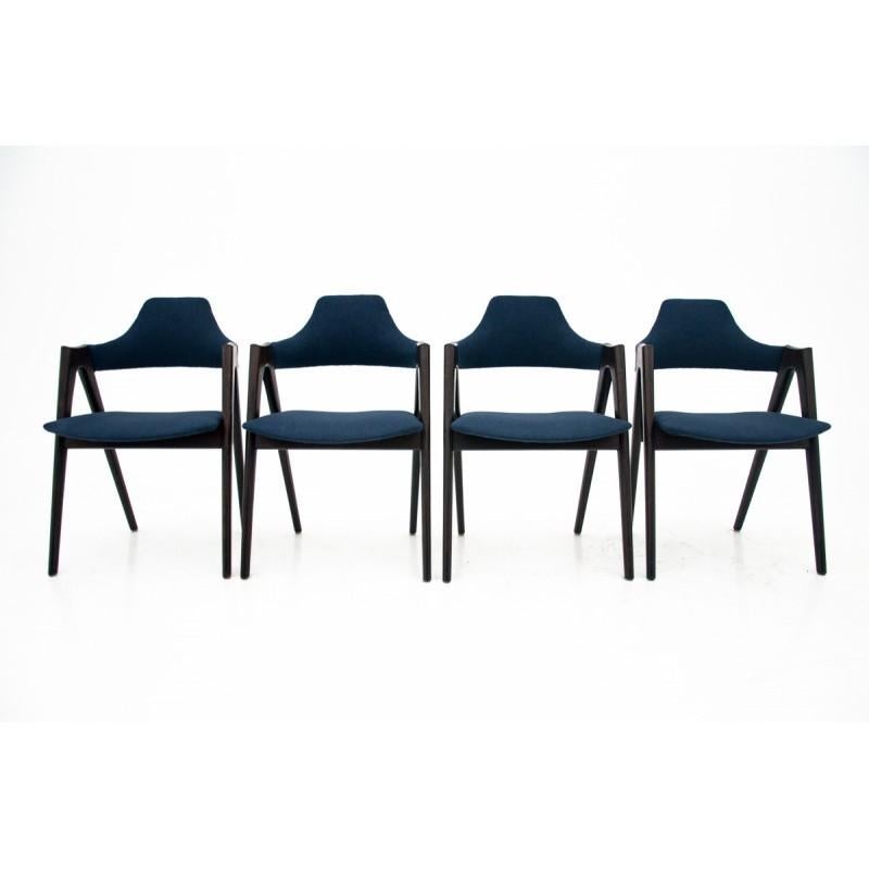 Scandinavian Modern Dining Set of Rosewood Folding Table & Kai Kristianen Chairs 7