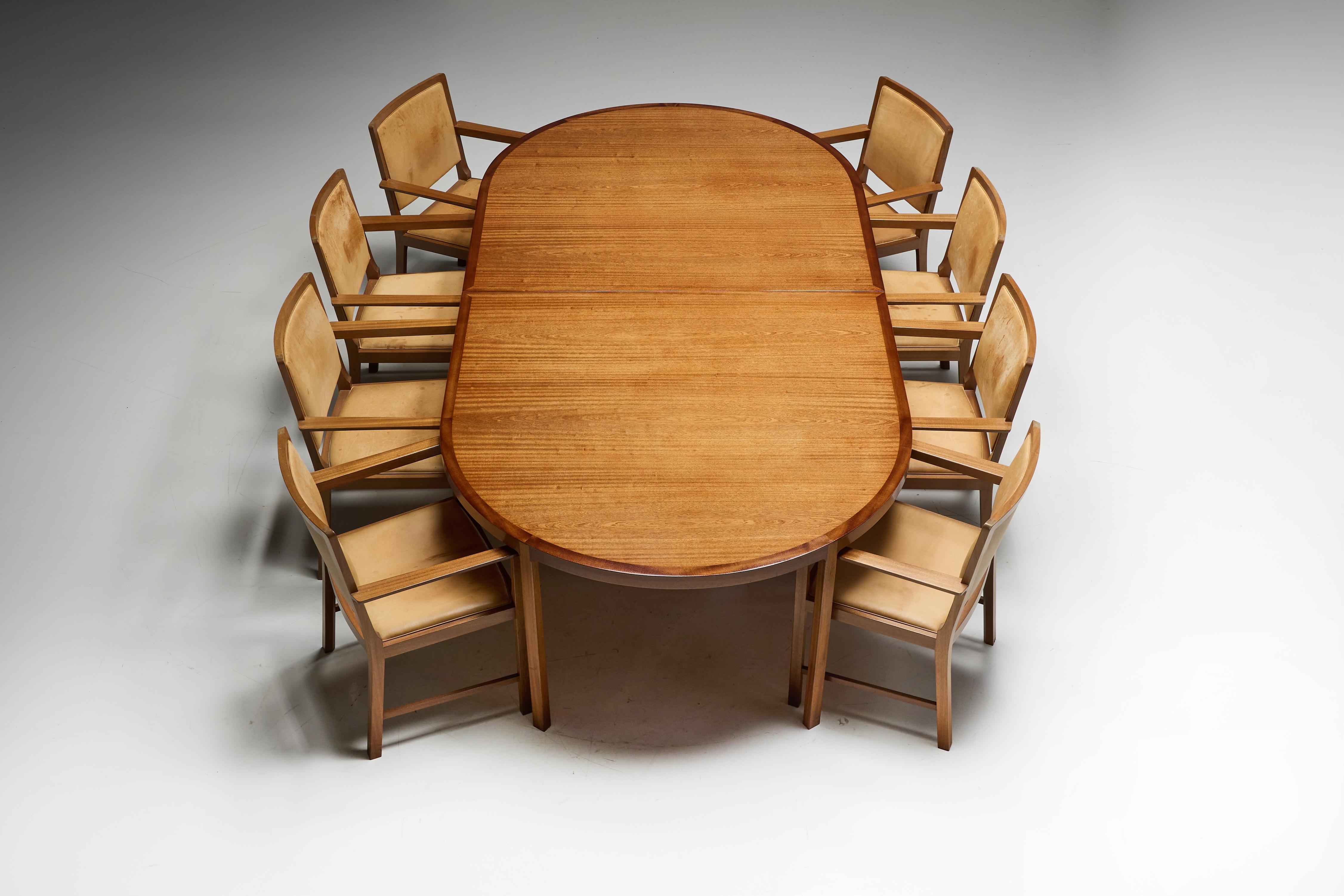 Scandinavian Modern Dining Table, Scandinavia, 1970s For Sale 8